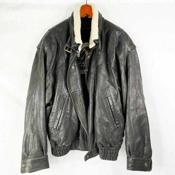 Marco Pierguidi Other - Marco Pierguidi Mens Size Italy 54 Leather Bomber